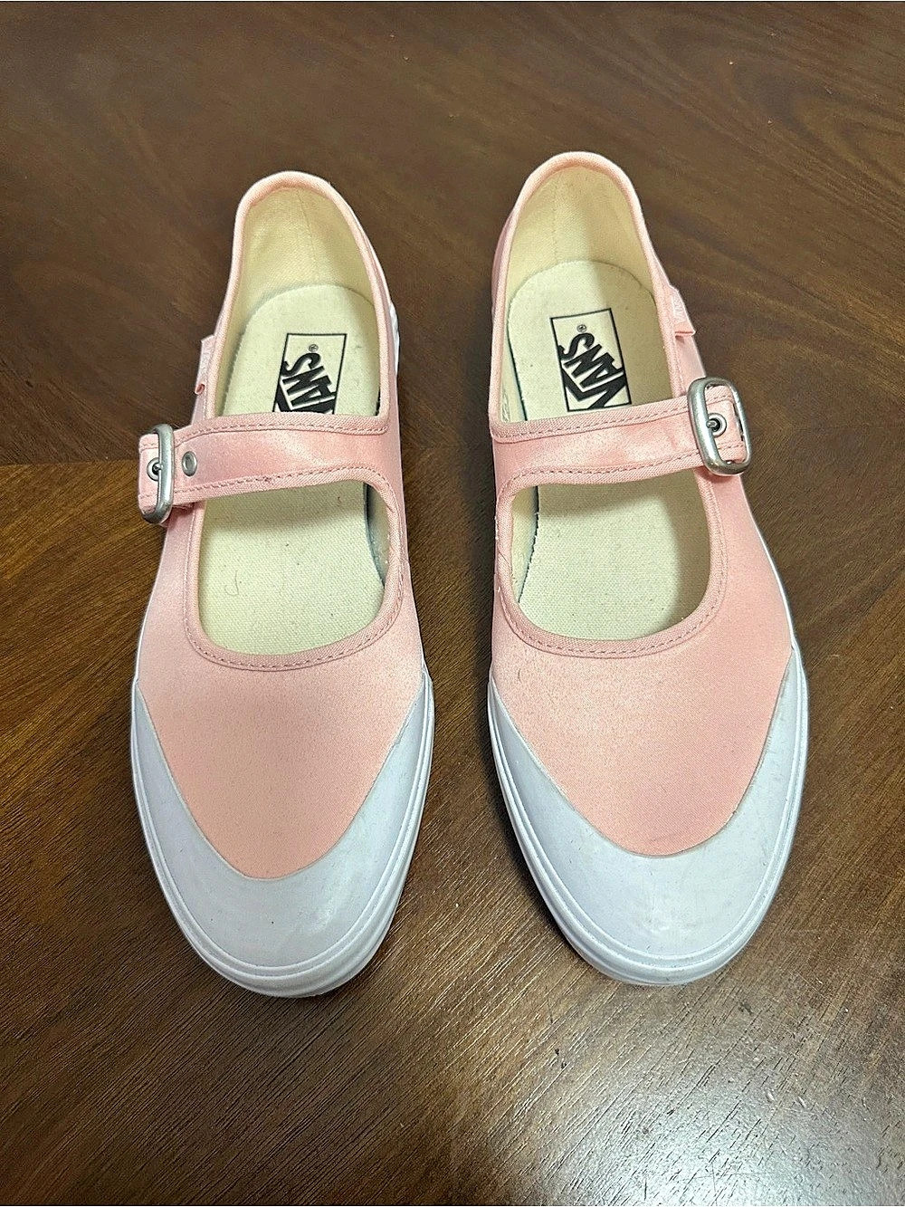 Vans Mary Jane Ballet Chintz Rose Pink & White Sneakers